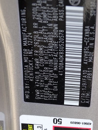 2025 Toyota Camry Base